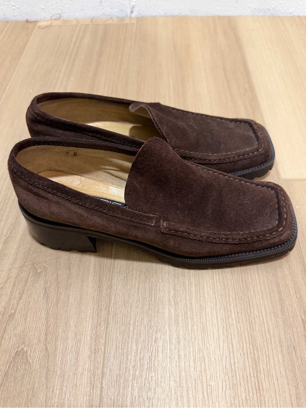 Via Spiga Women's Square-toe Suede Loafers